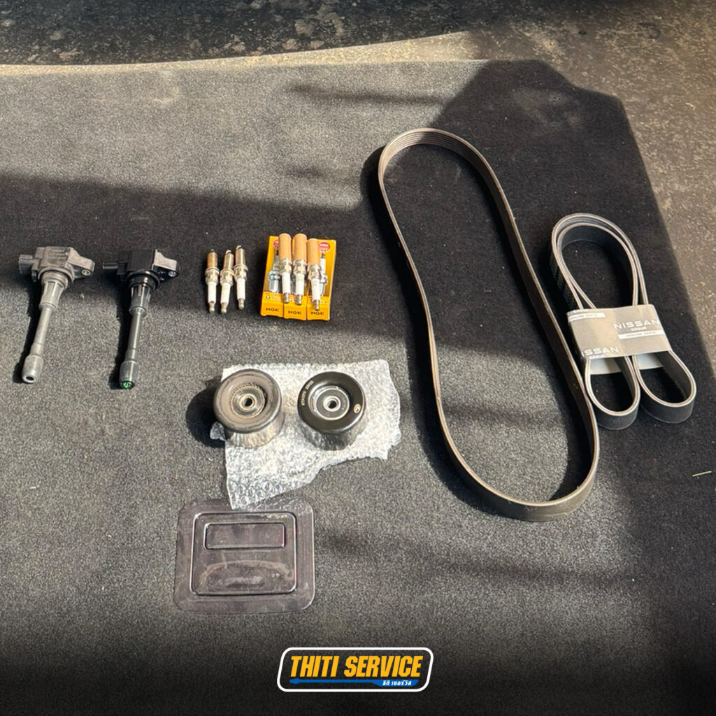 NISSAN ALMERA เครื่องสั่น รอบตก