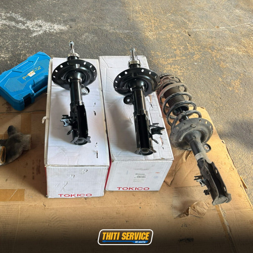 รีวิวงานซ่อม: HONDA FREED เปลี่ยนโช้คอัพยกชุด คืนความนุ่มให้รถครอบครัว โดย ธิติเซอร์วิส อู่ซ่อมรถกาญจนบุรี