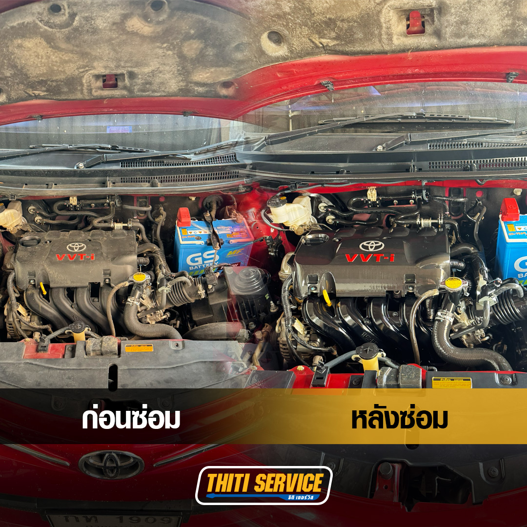 TOYOTA VIOS เปลี่ยนโช้คแท้ ซ่อมช่วงล่างยกชุด
