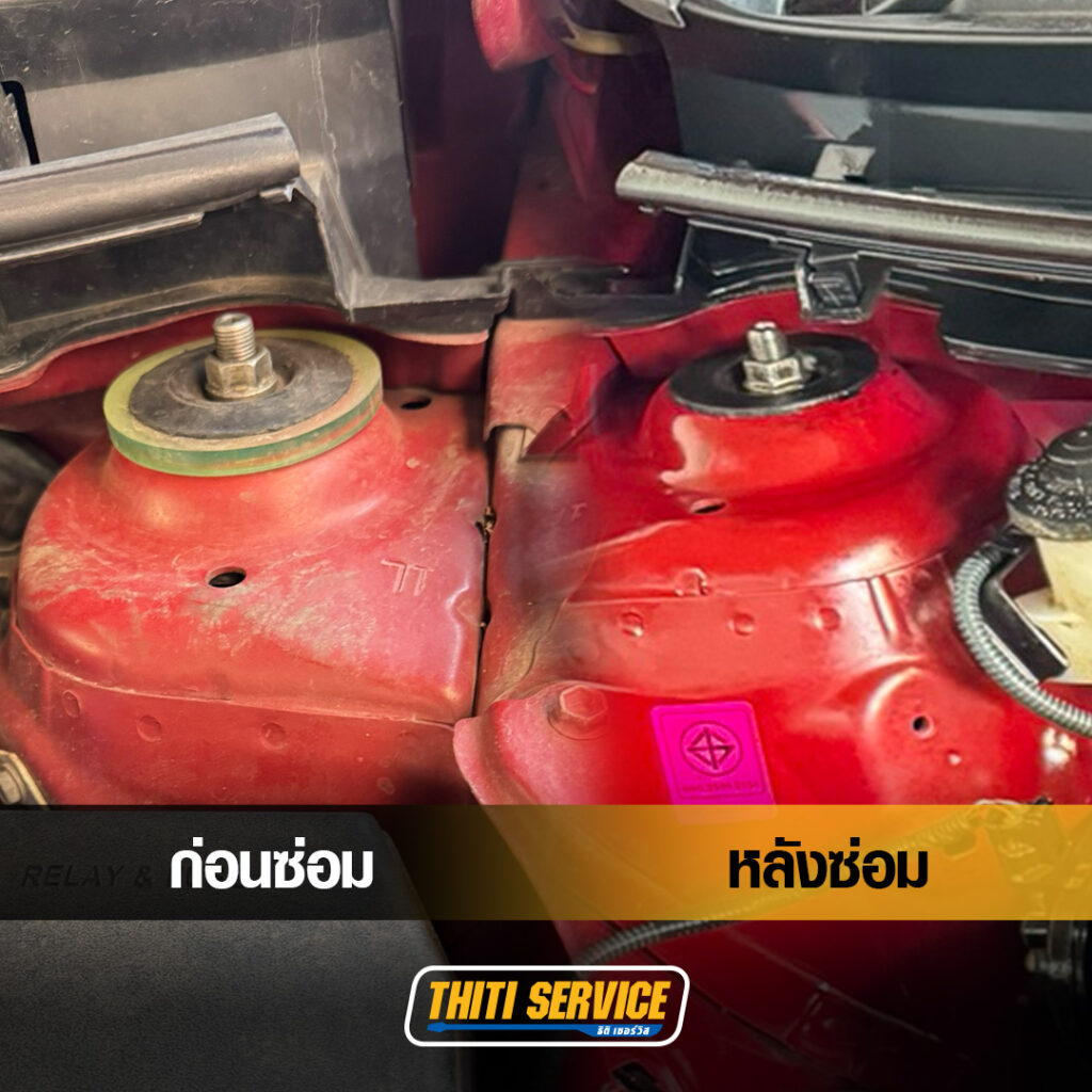 TOYOTA VIOS เปลี่ยนโช้คแท้ ซ่อมช่วงล่างยกชุด