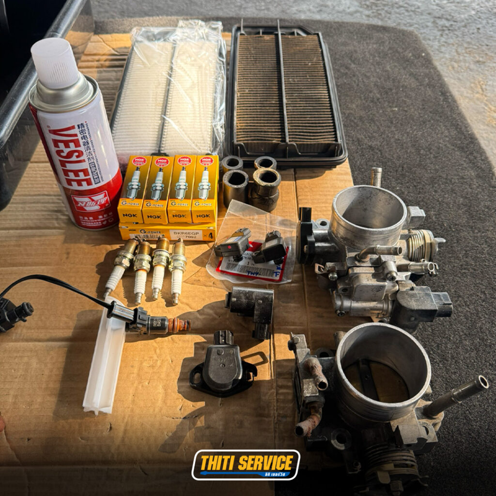 Honda Accord รอบเดินเบาสูง-กินน้ำมันผิดปกติ! แก้จบตรงจุดที่ Thiti Service อู่ซ่อมรถกาญจนบุรี