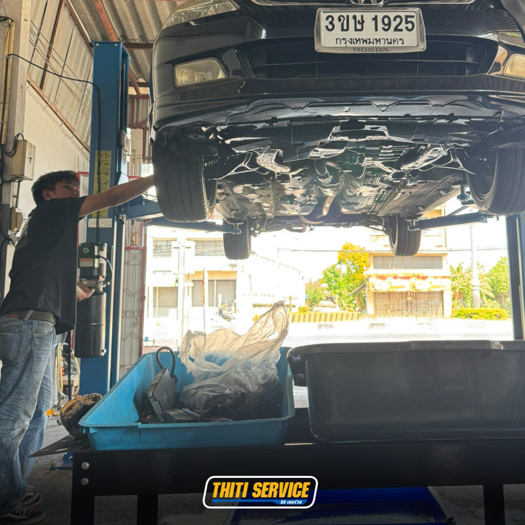 Honda Accord รอบเดินเบาสูง-กินน้ำมันผิดปกติ! แก้จบตรงจุดที่ Thiti Service อู่ซ่อมรถกาญจนบุรี
