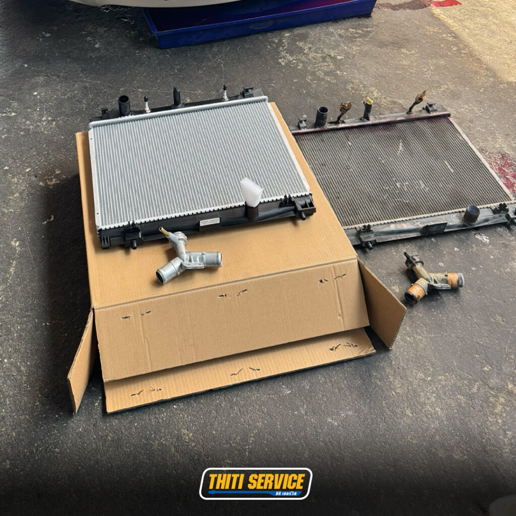 ธิติเซอร์วิส - อู่ซ่อมรถยนต์ กาญจนบุรี-toyota-YARIS-ถ่ายน้ำมันเครื่อง1-2