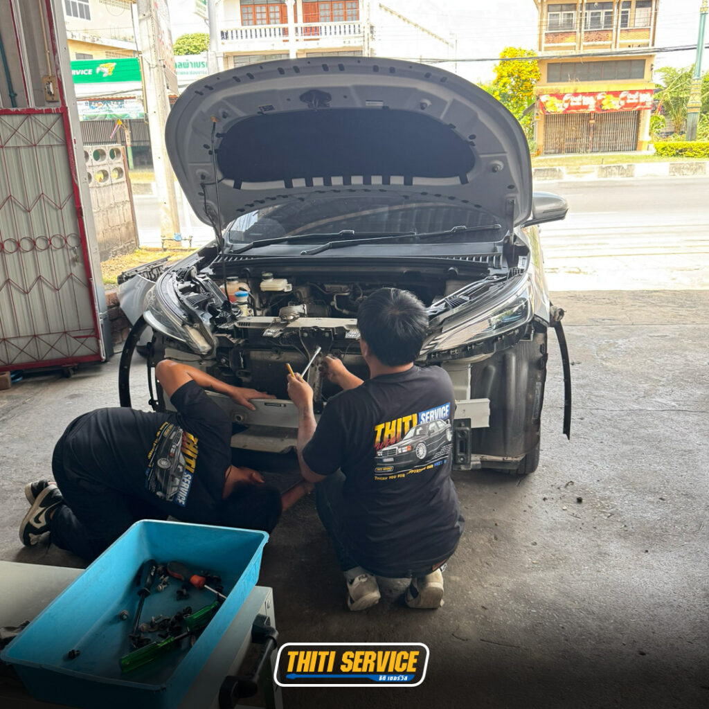 ธิติเซอร์วิส - อู่ซ่อมรถยนต์ กาญจนบุรี-toyota-YARIS-ถ่ายน้ำมันเครื่อง1-3