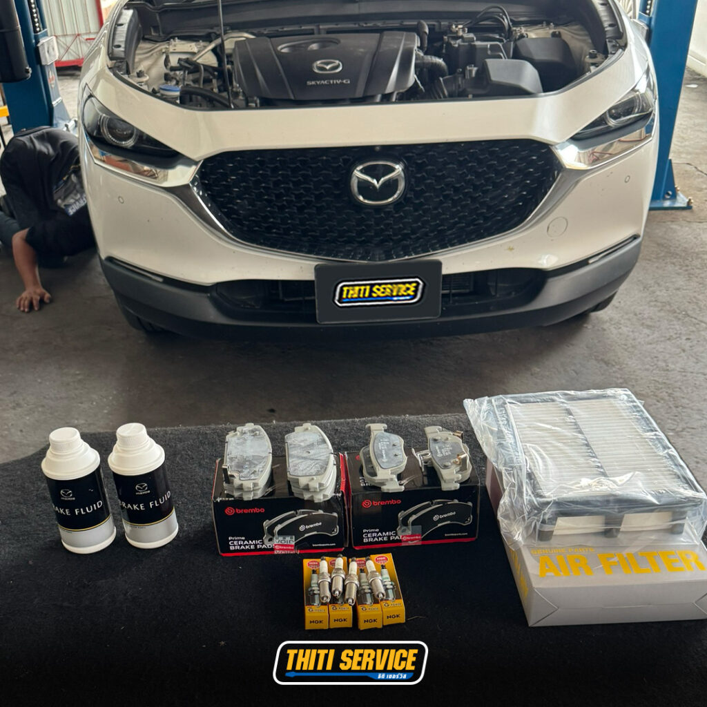 CX-30 _ เปลี่ยนผ้าเบรคbrembo-ธิติเซอร์วิส - อู่ซ่อมรถยนต์ กาญจนบุรี-TS2569_0128-2