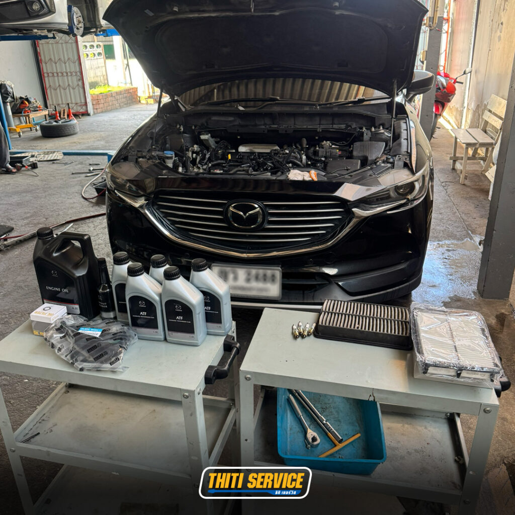 mazda CX-8 _ น้ำมันเกียร์-ธิติเซอร์วิส - อู่ซ่อมรถยนต์ กาญจนบุรี-2-1