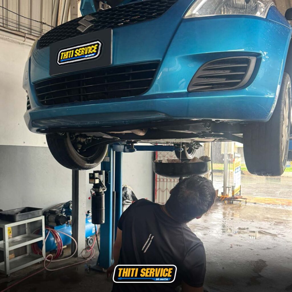 suzuki-swift-เปลี่ยนหัวเทียน-น้ำมันเกียร์ -ธิติเซอร์วิส - อู่ซ่อมรถยนต์ กาญจนบุรี-TS2569_0098-3