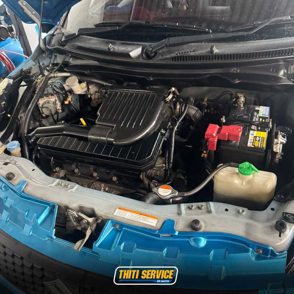 suzuki-swift-เปลี่ยนหัวเทียน-น้ำมันเกียร์ -ธิติเซอร์วิส - อู่ซ่อมรถยนต์ กาญจนบุรี-TS2569_0098-3-2