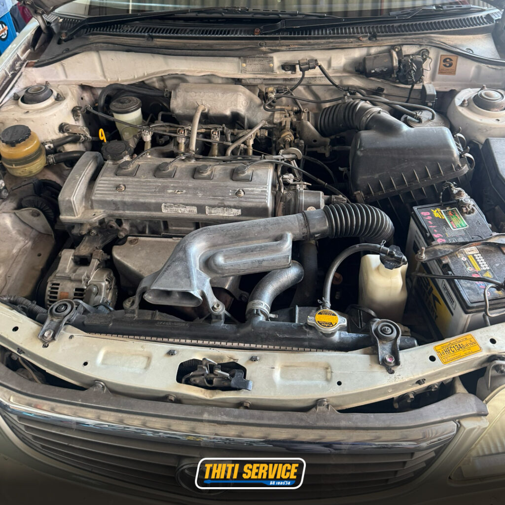 ธิติเซอร์วิส - อู่ซ่อมรถยนต์ กาญจนบุรี-TS2569_0044-toyota soluna เปลี่ยนถ่ายน้ำมันเครื่อง1