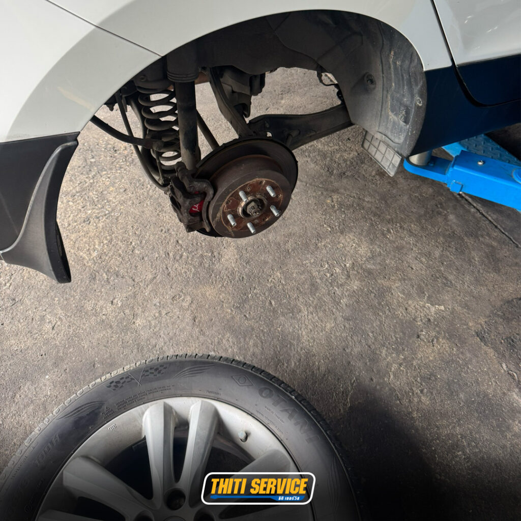 ธิติเซอร์วิส - อู่ซ่อมรถยนต์ กาญจนบุรี-เทำความสะอาดเบรค4ล้อ-HYUNDAI TUCSON-4